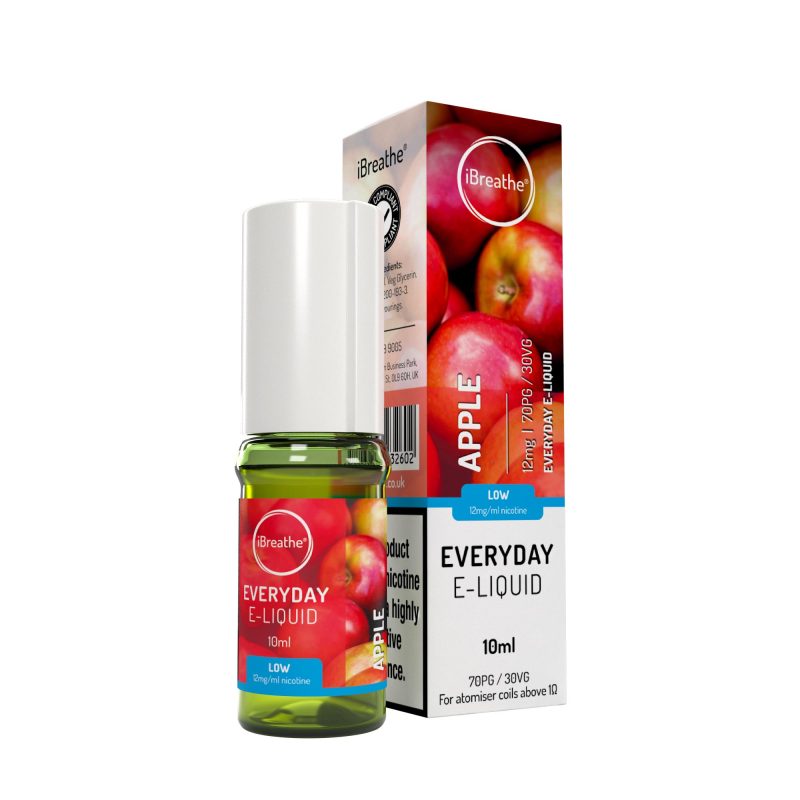 iBreathe Premium E-Liquid - Apple iBreathe High PG E-Liquid Apple 10ml
