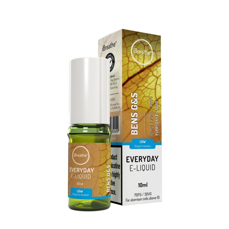 iBreathe Premium E-Liquid - Bens G&S iBreathe High PG E-Liquid Bens G&S 10ml