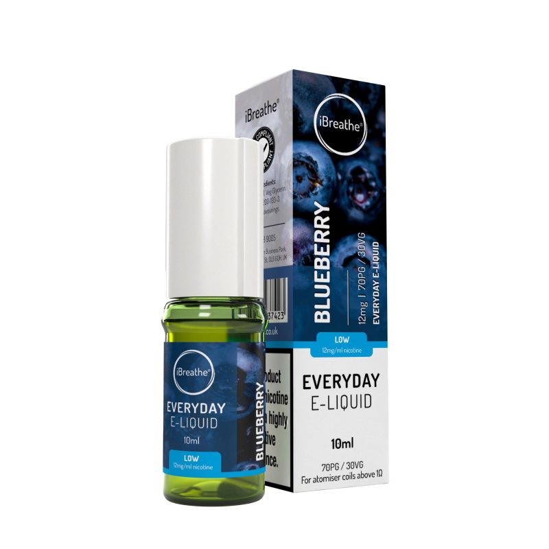 iBreathe Premium E-Liquid - Blueberry iBreathe High PG E-Liquid Blueberry 10ml