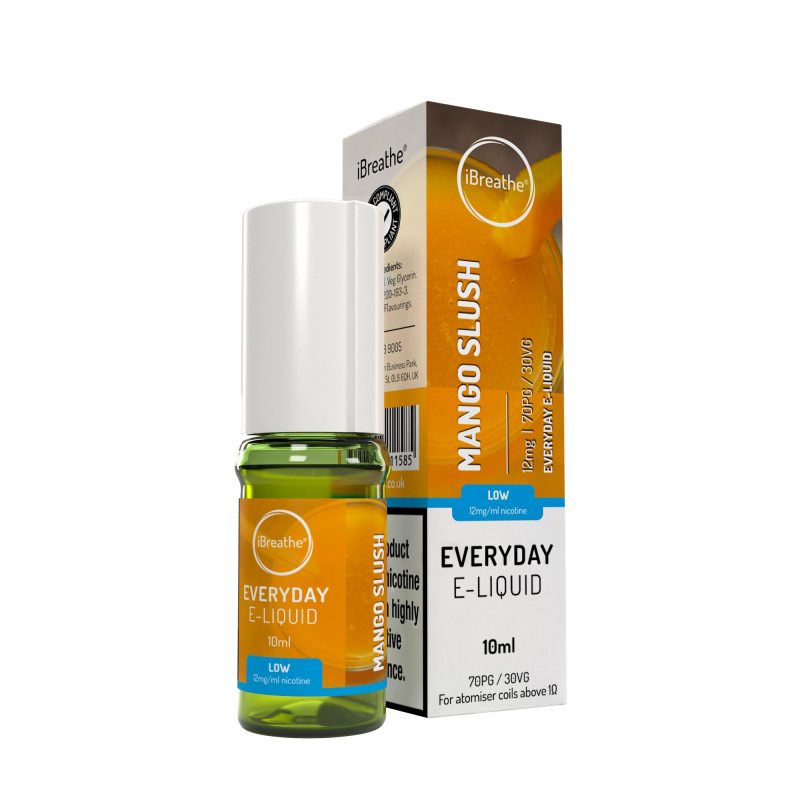 iBreathe Premium E-Liquid - Mango Slush iBreathe High PG E-Liquid Mango Slush 10ml