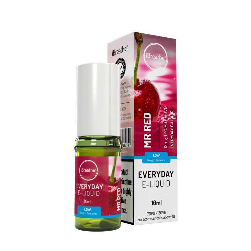 iBreathe Premium E-Liquid - Mr Red iBreathe High PG E-Liquid Mr Red 10ml