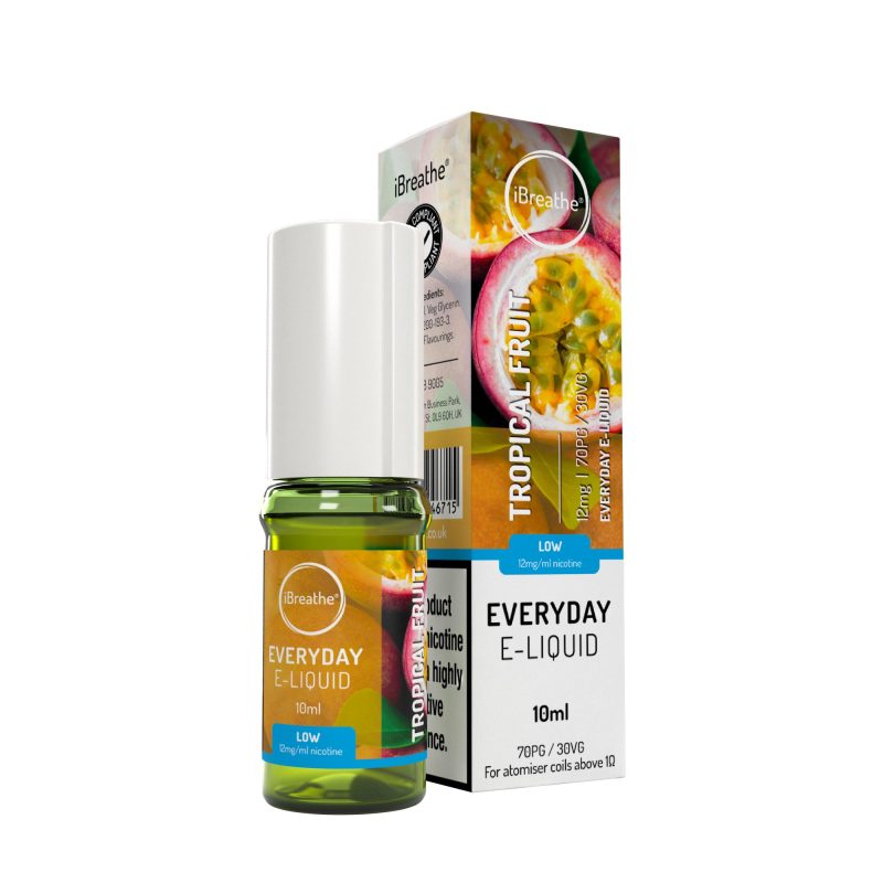 iBreathe Premium E-Liquid - Tropical Fruit iBreathe High PG E-Liquid Tropical Fruit 10ml