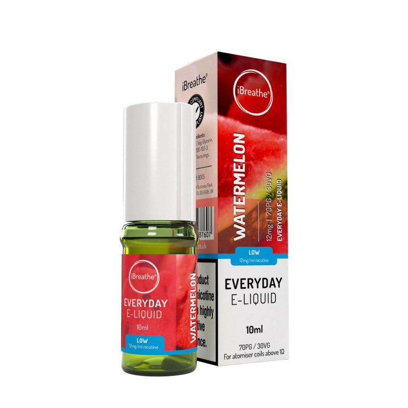 iBreathe Premium E-Liquid - Watermelon iBreathe High PG E-Liquid Watermelon 10ml
