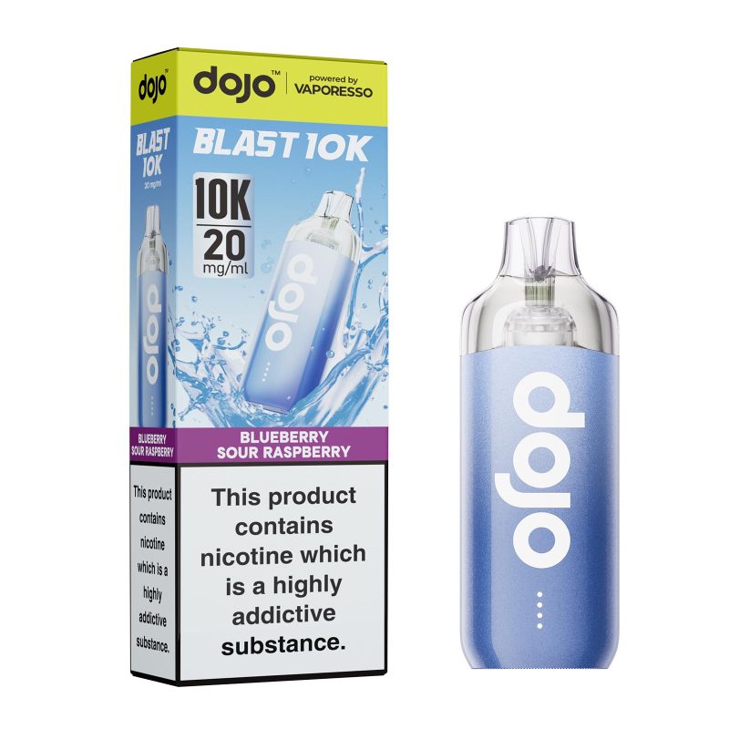 Dojo Blast 10K - Blueberry Sour Raspberry Blueberry Sour Raspberry – Dojo Blast 10K Vape Kit (2ml + 10ml Refillable Pod)