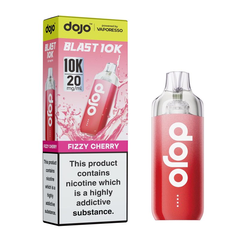 Dojo Blast 10K - Fizzy Cherry Fizzy Cherry – Dojo Blast 10K Vape Kit (2ml + 10ml Refillable Pod)