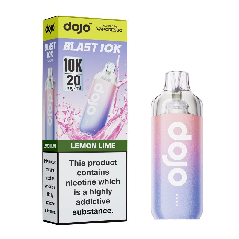 Lemon Lime – Dojo Blast 10K Vape Kit (2ml + 10ml Refillable Pod)
