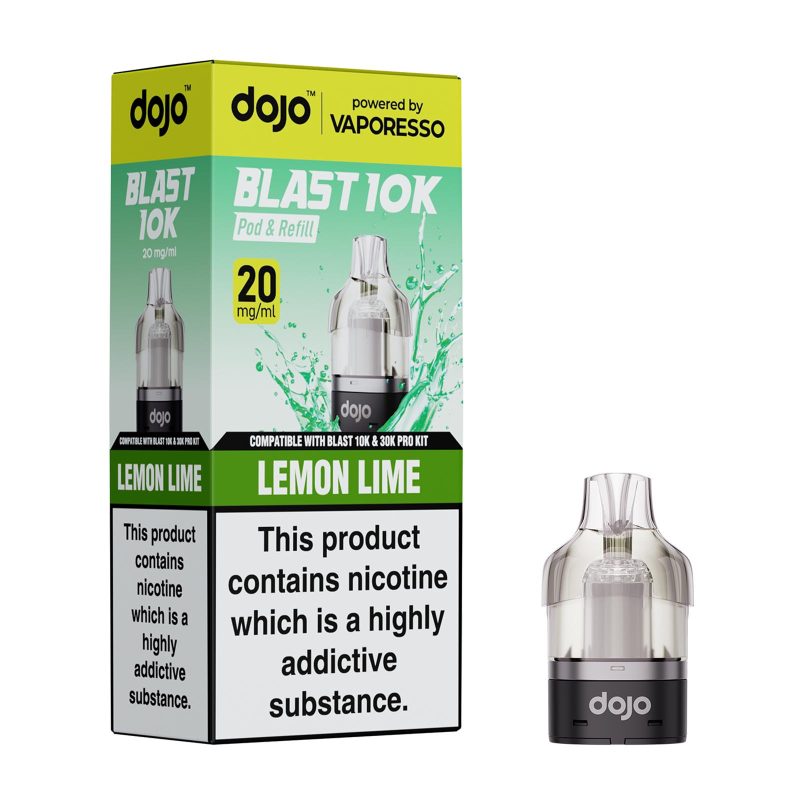 Dojo Blast 10K Pods - Lemon Lime Lemon Lime – Dojo Blast 10K Pod (2ml + 10ml Refillable Pod)