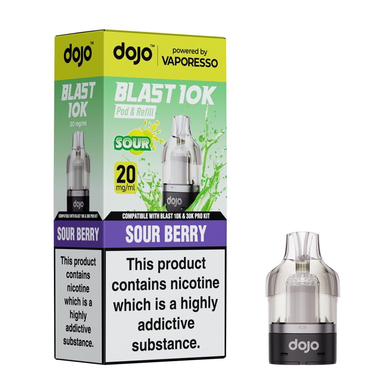 Dojo Blast 10K Pods - Sour Berry Sour Berry – Dojo Blast 10K Pod (2ml + 10ml Refillable Pod)