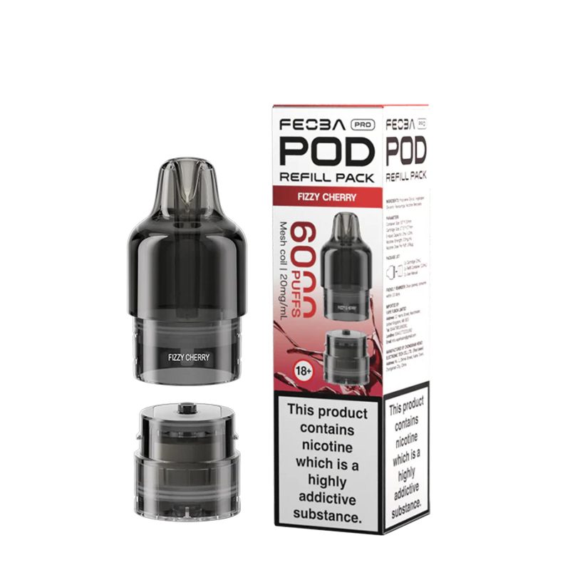 Fizzy Cherry – Feoba Pro 6000 Pod (2ml + 10ml Refillable Pod)