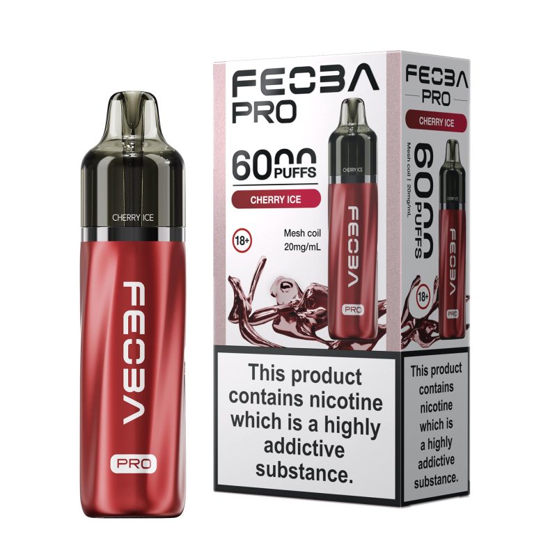 Feoba Pro 6000 Vape Kit - Cherry Ice Cherry Ice – Feoba Pro 6000 Vape Kit (2ml + 10ml Refillable Pod)