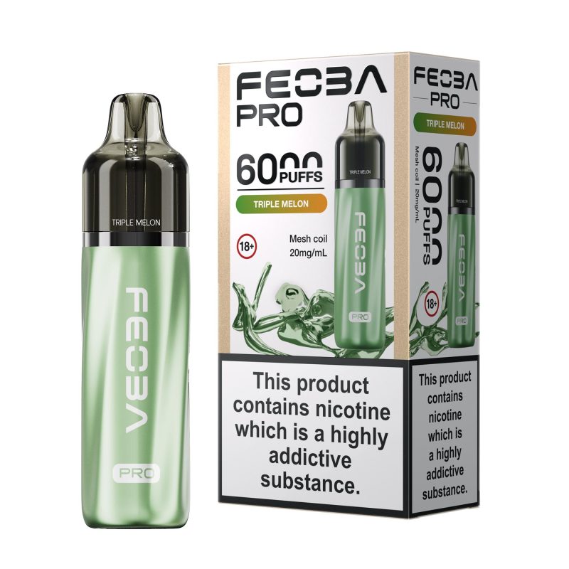 Feoba Pro 6000 Vape Kit - Triple Melon Triple Melon – Feoba Pro 6000 Vape Kit (2ml + 10ml Refillable Pod)