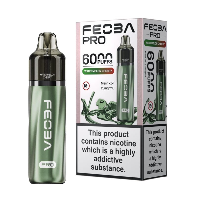 Feoba Pro 6000 Vape Kit - Watermelon Cherry Watermelon Cherry – Feoba Pro 6000 Vape Kit (2ml + 10ml Refillable Pod)