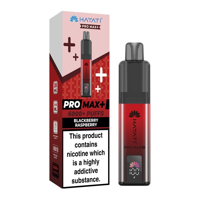 Hayati Pro Max Plus 6000 - Blackberry Raspberry Blackberry Raspberry – Hayati Pro Max+ 6000 Vape Kit (2ml + 10ml Refillable Pod)