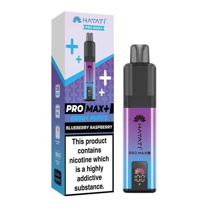 Hayati Pro Max Plus 6000 - Blueberry Raspberry Blueberry Raspberry – Hayati Pro Max+ 6000 Vape Kit (2ml + 10ml Refillable Pod)