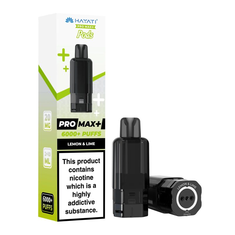 Hayati Pro Max Plus 6000 Pod - Lemon and Lime Lemon & Lime – Hayati Pro Max+ 6000 Pod (2ml + 10ml Refillable Pod)